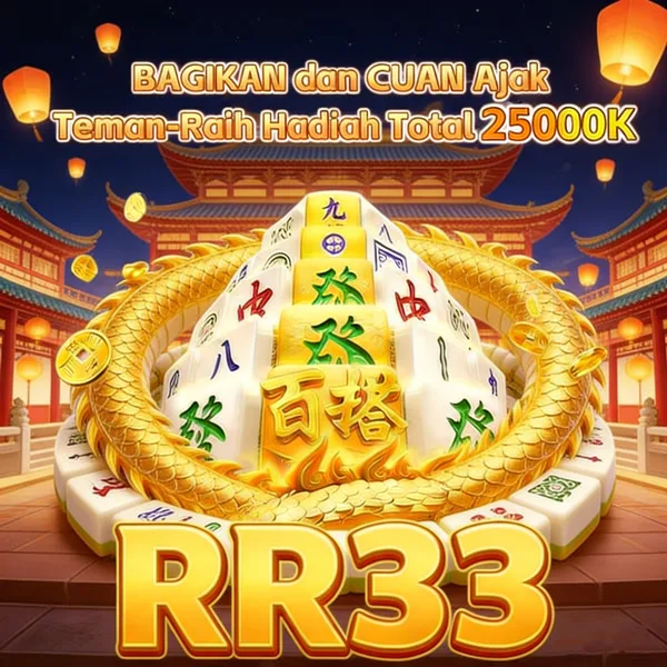 RR33 Bonus Member Baru 100%